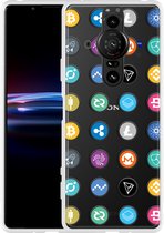 Sony Xperia Pro-I Hoesje Cryptocurrency Designed by Cazy