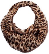 Nekwarmer - Lus - Loop Sjaal - Ronde Colsjaal - Panter - Luipaard - 2-Zijdig - 72 X 21 cm