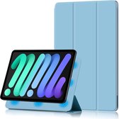 Shop4 - iPad mini (2021) Hoes - Magnetische Smart Cover Licht Blauw