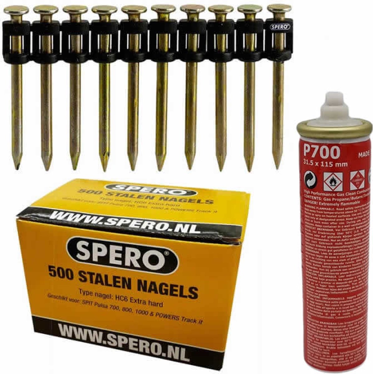 Betonnägel 2,6x40mm Für Betonnagler Ohne Gas C6 Spit Pulsa 800 700 1000 Stueck B