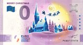 0 Euro biljet Kerst 2021 - Merry Christmas KLEUR