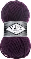 Alize Superlana Maxi 111 Plum Pakket 5 Bollen 500 Gram
