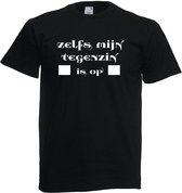 T-shirt maat L - Zelfs mijn tegenzin is op - Grappig T-shirt