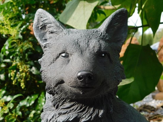 Statue de pierre de renard de Décoration de jardin , figures animales de renard statues de jardin de renard.