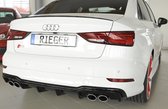 RIEGER - PERFORMANCE REAR DIFFUSER - AUDI S3 8V BERLINE & CABRIO - GLOSS BLACK