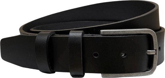 Arrigo Ceinture unisexe Arrigo 3,5 cm de large Noir 125 cm