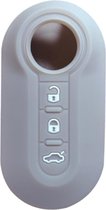 Housse de clé en Siliconen - Étui de clé Grijs adapté pour Fiat 500 / 500L / 500X / 500C / Panda / Punto / Stilo - Housse de clé - Accessoires de vêtements pour bébé de voiture