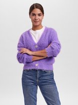 Vero Moda VMPOILU LS V-NECK CARDIGAN - Hyacinth Pink