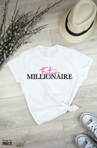 Dames T-Shirt | Millionaire Wit Maat L