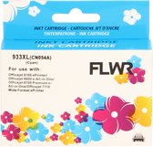 FLWR - Inktcartridge / 933XL / Cyaan - Geschikt voor HP