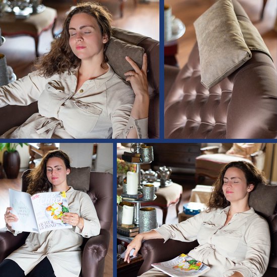 Cohoso® ergonomisch rugkussen – lendensteun – XL – cognac