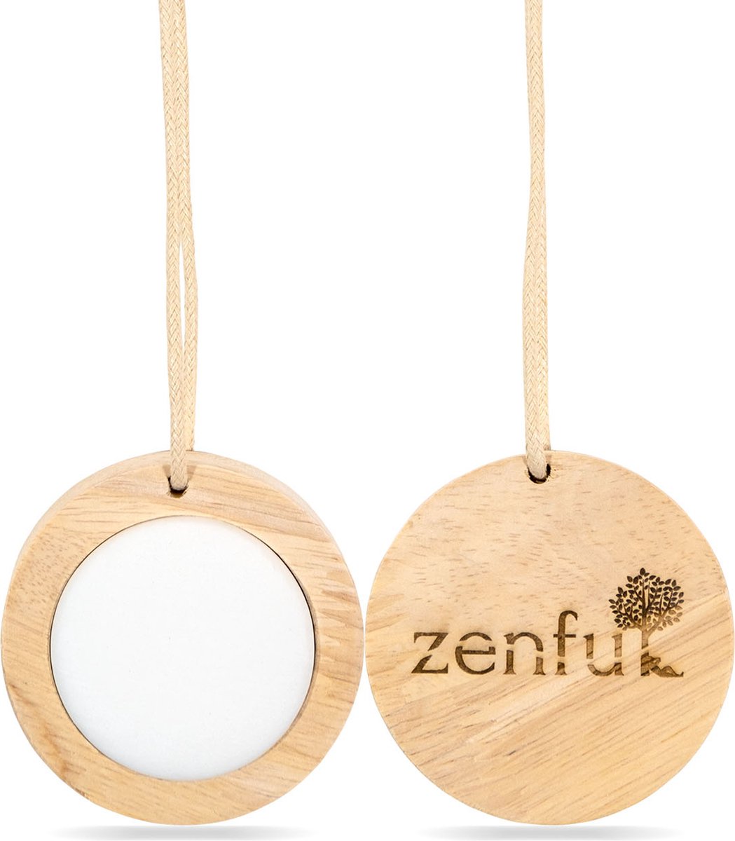 Goedkoopste Zenful Geursteen - Met hanger - In de auto - Aromasteen - Geurverspreider - Geur Diffuser - Etherische olie - Autoparfum - Hout