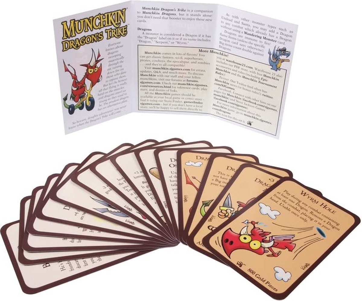 Asmodee Munchkin Dragon's Trike booster pack - EN