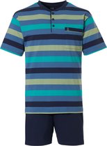 Robson • Stripes - Heren - Shortama - Blauw - Strepen - Maat 54