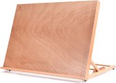 Vanty® Schildersezel - Tafelezel Hout - Schilderspalet - Schildersdoek - A3 Formaat - Tekenen & Schilderen - Stand Beukenhout - Tekentafel