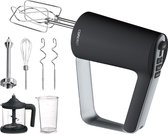 CONCEPT - Elektrische handmixer Handmixer Turbo Knop 5 Snelheden 2x Klopper 2x Deeghaken 300 W Wit