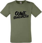 Karper shirt - Karpervissen - CarpFeeling - Ouwe stekkenpezer - Olive - Maat M