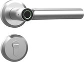 Slotman Solutions Slimme deurklink - deurklink zilver - deurkruk - deurklink vergrendeling - smart lock - deurklink vingerafdruk - zilver - DIN Rechts