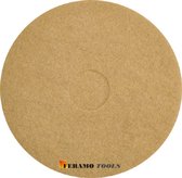 5 x dikke vloerpad beige 16 inch (406mm) - Floorpads voor boen & schrobmachines - FeramoTools