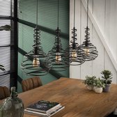 Crea Hanglamp 4x Ø25 kegel spinn / Zwart - Industrieel meubels - Design