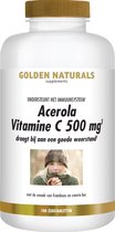 Golden Naturals Acerola Vitamine C 500mg (100 veganistische zuigtabletten)