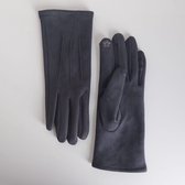 Yoonz - Handschoenen - Met Stiksel - Touchscreen Handschoenen - One Size - Donker Grijs