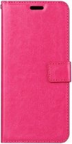 LuxeBass Hoesje geschikt voor LG K4 2017 - Bookcase Roze - portemonee hoesje - bookcase - boekhoesje - book case - boek hoesje