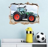 3d Muursticker Tractor | 80 x 58 cm | Wanddecoratie | Landbouw | Muurdecoratie | Slaapkamer | Kinderkamer | Babykamer | Jongen | Decoratie Sticker