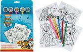 Undercover - Paw Patrol Coloring Pad with Coloured Pencils