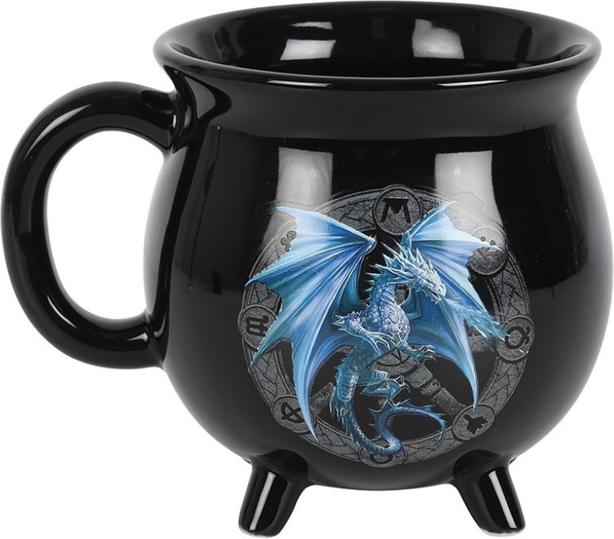 Anne Stokes - Year of the Magical Dragon - Mok/beker Yule Color Changing Cauldron - Zwart/Multicolor