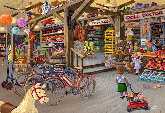 Wooden City dans le magasin de jouets XL - Puzzle en forme de bois -  52x37,5 cm - 1000... | bol.com