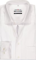 MARVELIS comfort fit overhemd - mouwlengte 7 - wit - Strijkvrij - Boordmaat: 39