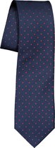 ETERNA stropdas - marine blauw met rood gestipt - Maat: One size