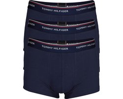 Tommy Hilfiger - Heren Onderbroeken 3-Pack Trunks Peacoat - Blauw - Maat M |
