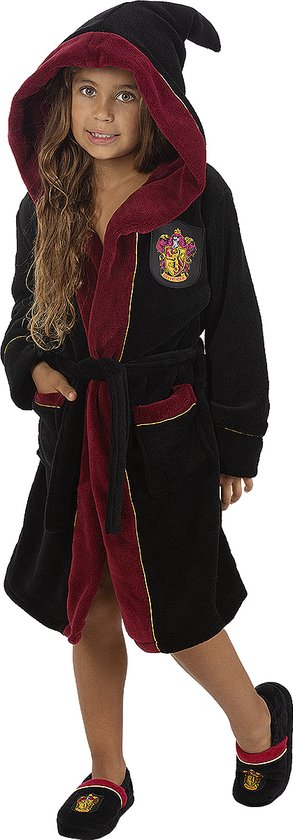FUNIDELIA Griffoendor Badjas - Harry Potter voor meisjes en jongens Hogwarts - jaar cm) - Bordeaux rood