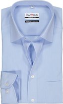 MARVELIS comfort fit overhemd - mouwlengte 7 - lichtblauw - Strijkvrij - Boordmaat: 44