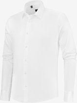 Richesse Classic White Shirt - Overhemd - Mannen - Maat S - White