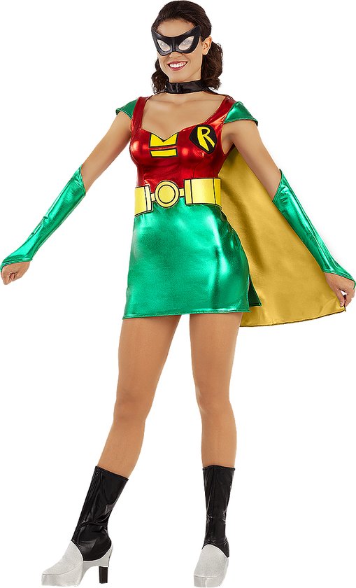 FUNIDELIA Robin kostuum voor vrouwen Boy Wonder - Maat: - Groen