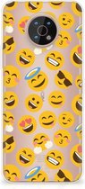 Backcover Soft Siliconen Hoesje Nokia G50 Telefoon Hoesje Super als Cadeautjes voor Meisjes Emoji