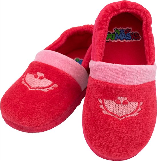 FUNIDELIA PJ Masks Owlette Pantoffels voor meisjes - 28-30 - Rood