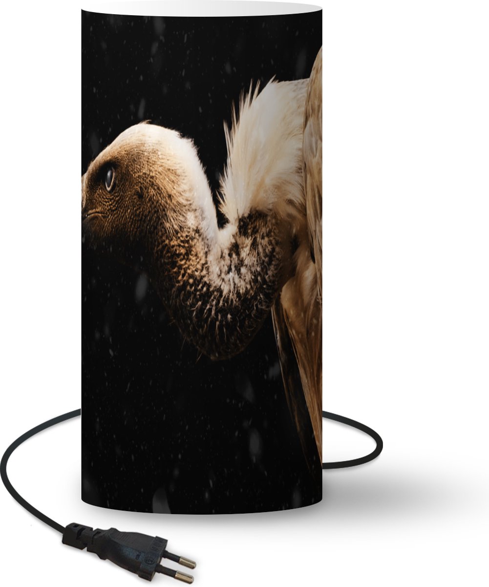 Lamp - Nachtlampje - Tafellamp slaapkamer - Gier - Vogel - Dieren - 54 cm hoog - Ø24.8 cm - Inclusief LED lamp