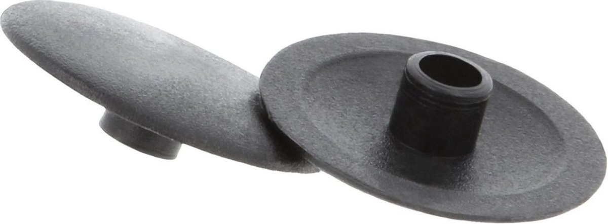 Homefix - Afdekkapjes voor Kruiskop-pzd-2-plat-kop Hout-schroeven.  zwart - 13 mm - 20 stuks.