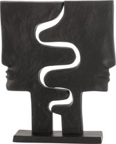 - Figuur | stainless steal | zwart | 33x10x (h)38 cm