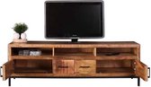 Tv meubel | industrieel | Mangohout | Mango | naturel | 172 x 48 x 55(h) cm
