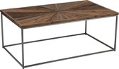 - Salon | hout | bruin - zwart - naturel | 120.5x70x (h)47 cm