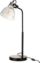 Tafellamp | metaal | transparant | 29x20x (h)65 cm