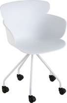 Stoel | kunststof | wit | 56x53.5x (h)81 cm