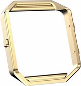 RVS vervangings frame / cover / protector voor Fitbit Blaze - goud