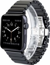 Keramische vervangend bandje voor Geschikt voor Apple Watch / geschikt voor Apple Watch Series 1-2-3-4-5-6 (38mm - 40mm zwart)
