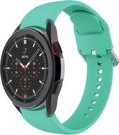 Samsung Galaxy Watch 4 - Luxe Silicone Bandje - Turquoise - Large - 20mm